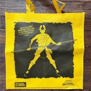 Avatar-Themed Yellow Graphic Tote Bag by Dark Horse